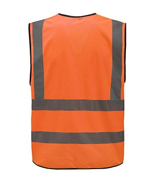 Direct reflective vest multi-pocket reflective vest