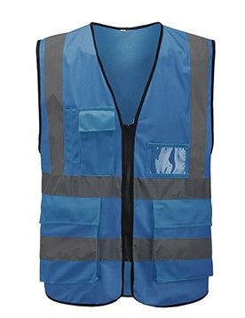 Direct reflective vest multi-pocket reflective vest