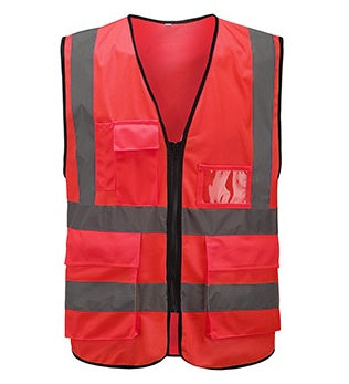 Direct reflective vest multi-pocket reflective vest